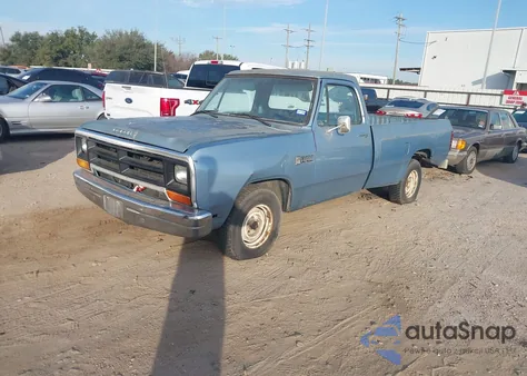 1985 Dodge D-Series D100/D150 z USA, uszkodzony, nr VIN 1B7FD14T7FS536112